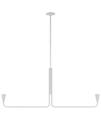 Suspension Brassica Large Linear Plâtre Blanc Jusqu'à 80% De Réduction