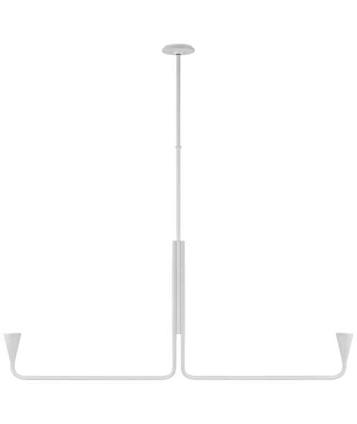 Suspension Brassica Large Linear Plâtre Blanc Jusqu'à 80% De Réduction