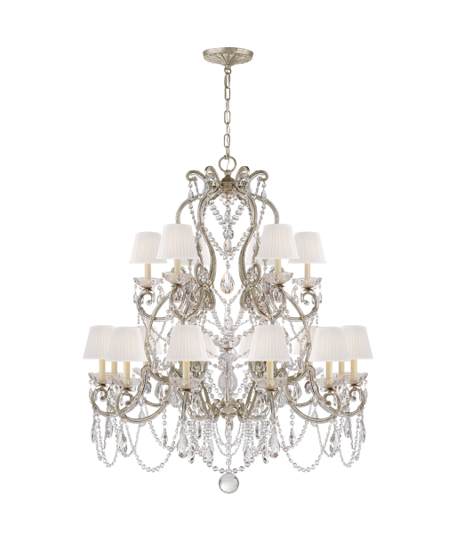 Lustre Adrianna Medium Feuille d'Argent Antique 2023