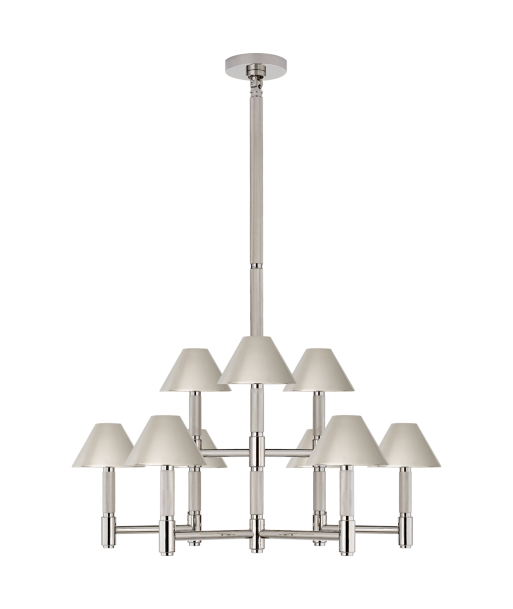 Lustre Barrett Medium Nickel Abat-Jour Nickel livraison gratuite