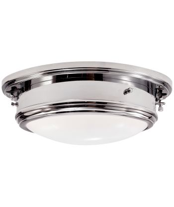 Plafonnier Porthole Medium Nickel la colonne vertébrale