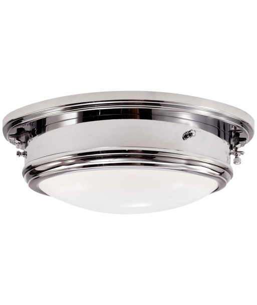 Plafonnier Porthole Medium Nickel la colonne vertébrale