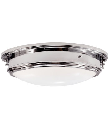 Plafonnier Porthole Large Nickel pas chere