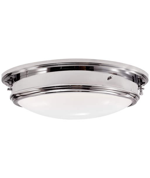 Plafonnier Porthole Large Nickel pas chere