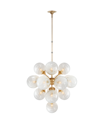 Lustre Cristol Large Laiton pas cher