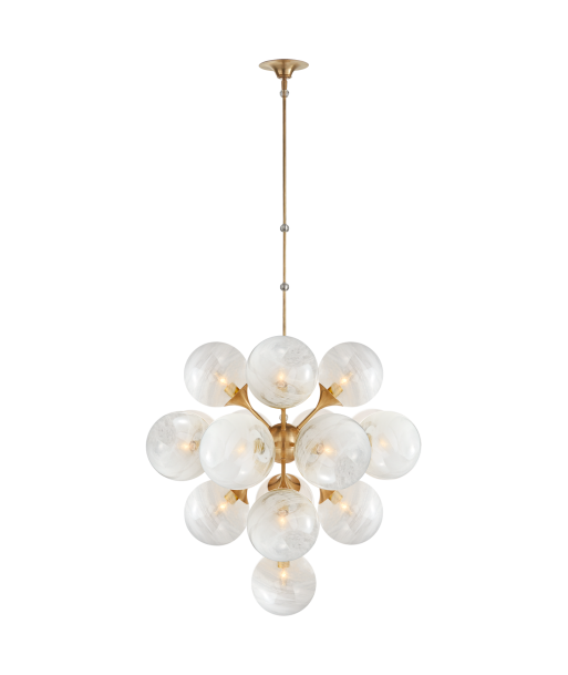 Lustre Cristol Large Laiton pas cher