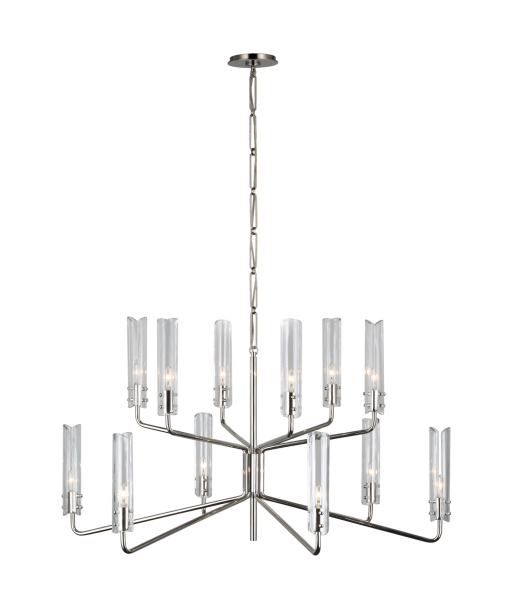 Lustre Casoria Large Nickel pas cher