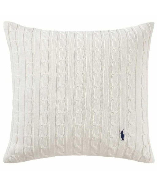 Coussin Cable Blanc votre