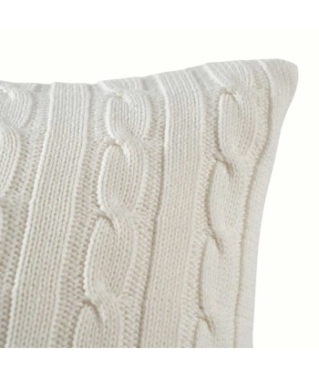 Coussin Cable Blanc votre