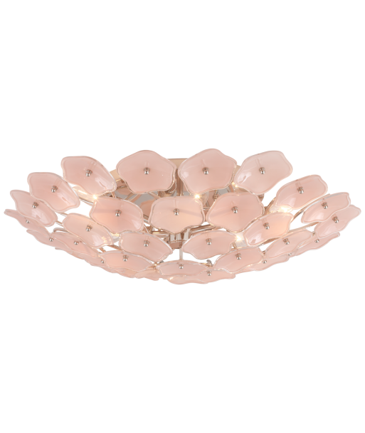 Plafonnier Leighton Large Blush / Nickel de pas cher