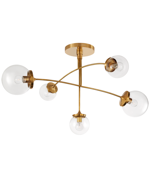 Chandelier Prescott Mobile Medium Verre transparent / Laiton 50% de réduction en Octobre 2024