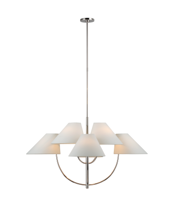 Chandelier Kinsley Large Two-Tier Nickel suggérées chez