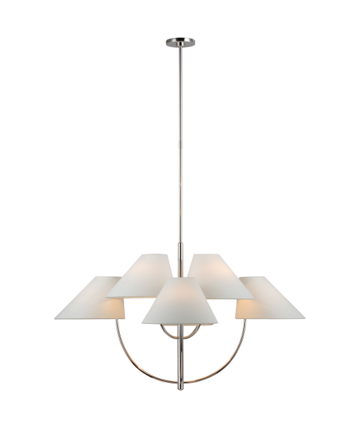 Chandelier Kinsley Large Two-Tier Nickel suggérées chez