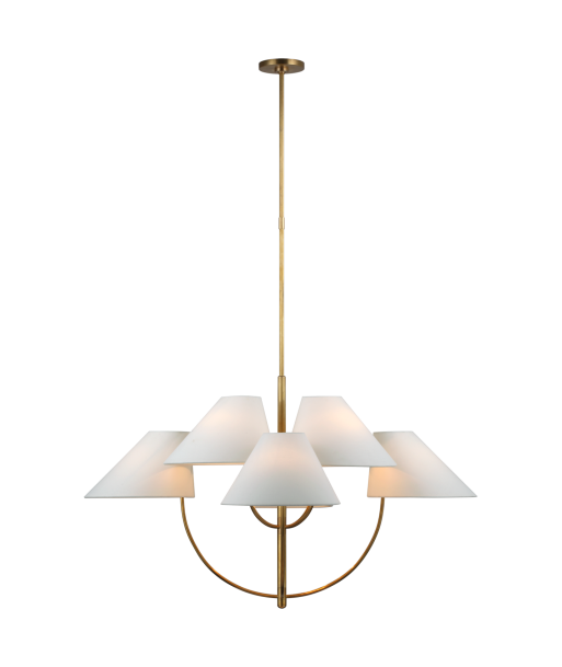 Chandelier Kinsley Large Two-Tier Laiton d'Europe débarque