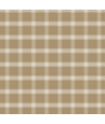 Tissu RL Doublebrook Plaid Camel Amélioration de cerveau avec