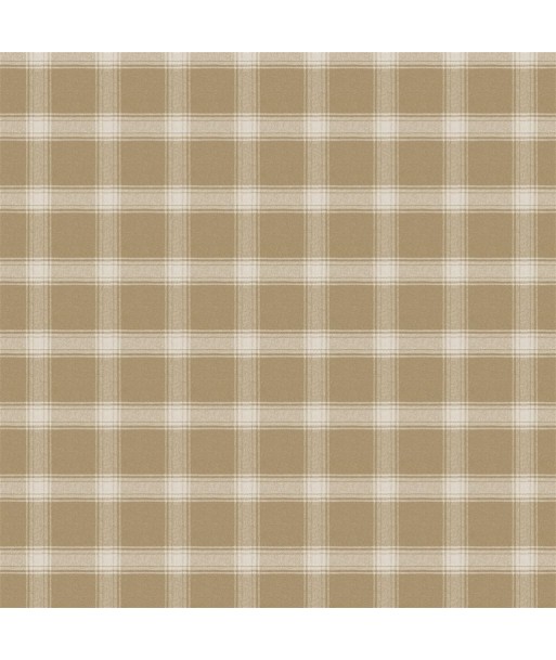 Tissu RL Doublebrook Plaid Camel Amélioration de cerveau avec