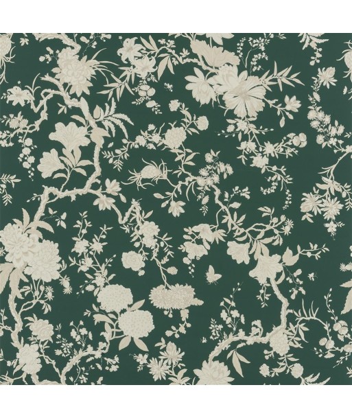 Tissu RL Tea House Floral Green Par le système avancé 