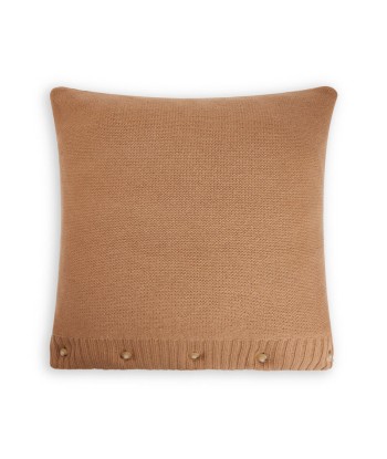 Coussin Equestrian Tricot Camel en linge