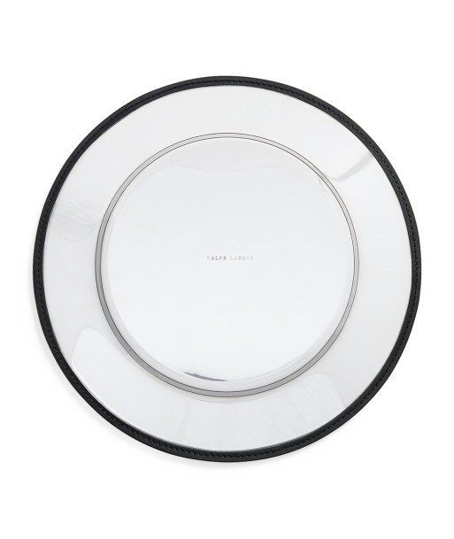 Assiette de Présentation Wyatt Cuir Black de pas cher