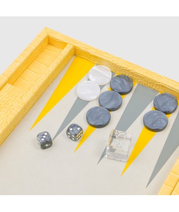 Backgammon Alligator Citron - Medium Les magasins à Paris