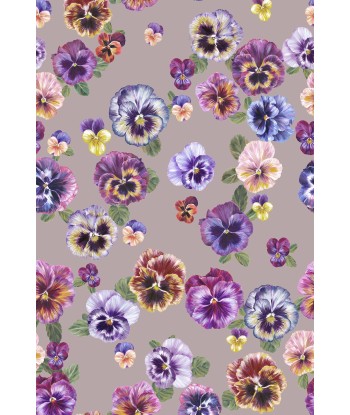 Papier Peint PLETHORA OF PANSIES Bruised Pink 50-70% off 