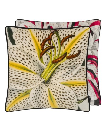 Coussin Flowered Craie outlet