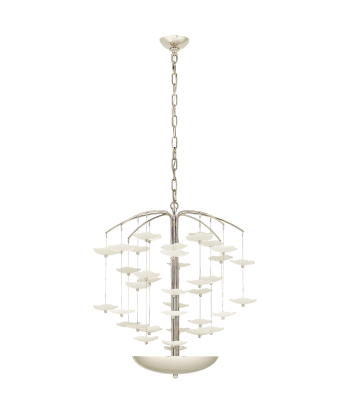 Lustre Leighton Medium Nickel et Verre de Kate Spade Livraison rapide