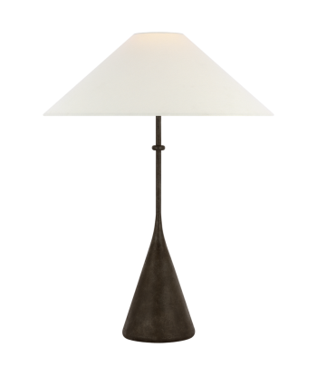 Lampe de table Zealous 30'' Bronze et Lin votre restaurant rapide dans 