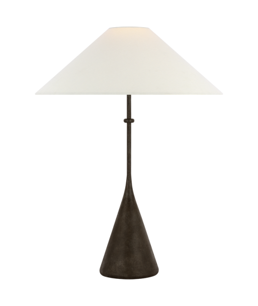 Lampe de table Zealous 30'' Bronze et Lin votre restaurant rapide dans 