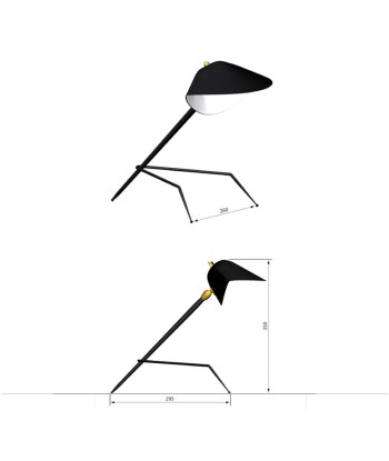 Stativ-Schreibtischlampe le des métaux précieux