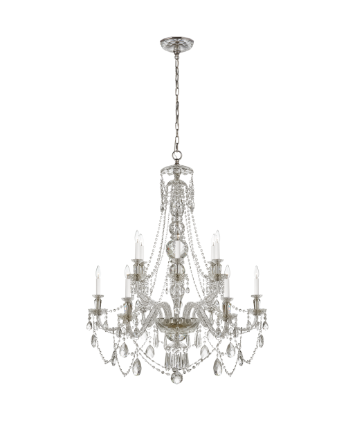 Lustre Daniela Medium 2 niveaux Cristal Venez acheter