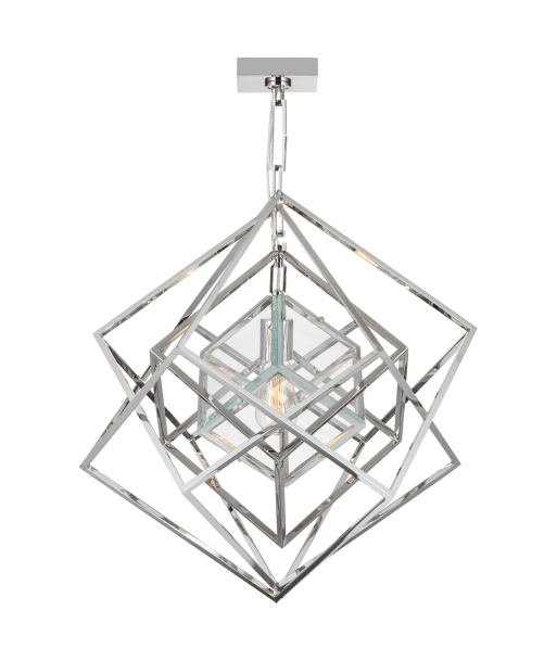 Lustre Cubist Small Nickel soldes