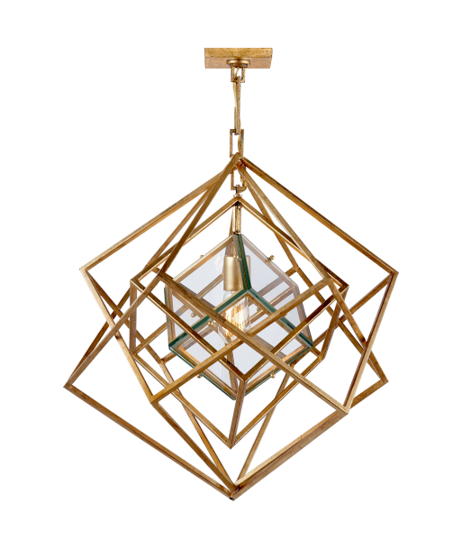 Lustre Cubist Small Doré prix pour 